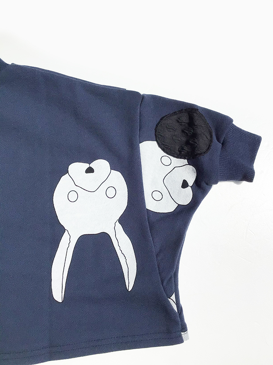 Poupons Franky Grow Dolman Sleeve Sweatshirt Ny Rabbit